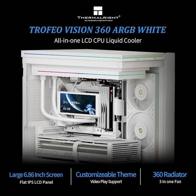Thermal Cooler Trofeo Vision 360 ARGB – White